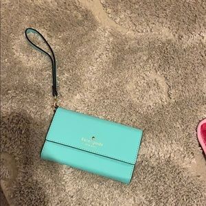 Turquoise Kate Spade wallet